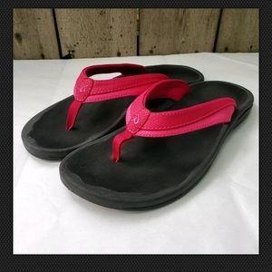 OluKai Flip Flops Pink women’s size 9 EUR 39